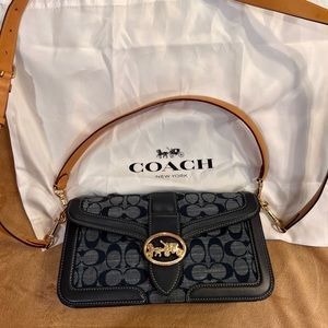 Denim coach handbag/crossbody